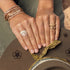 rose gold sis, lighting it up mid stack<br>shop the look > cross trekker<span class='visuallyhidden'>; shopping help at 323-404-2959.</span>